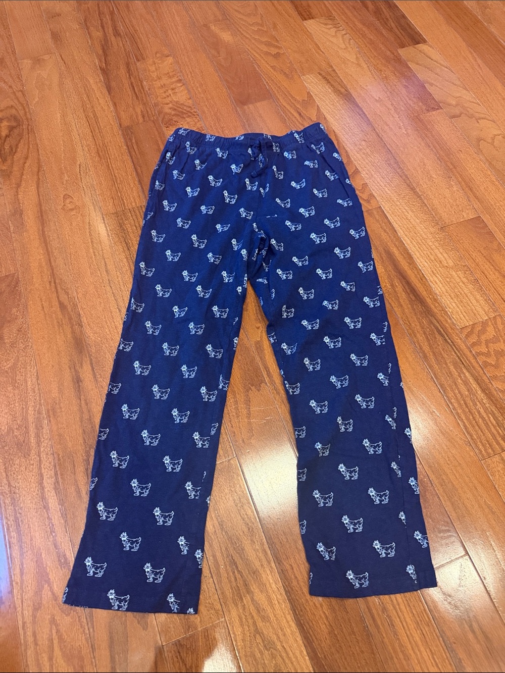 Kids GOAT Navy Blue and White Pajama Bottoms